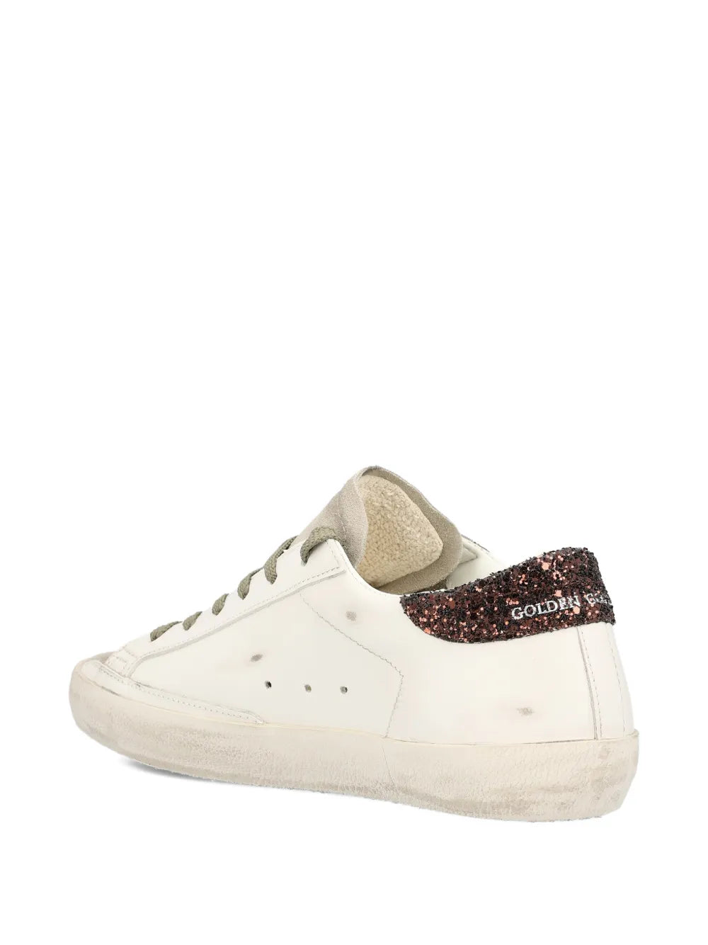 Golden Goose Star-Appliqu ow-Top — White — Size US M 3.5 - US W 5 — Back View