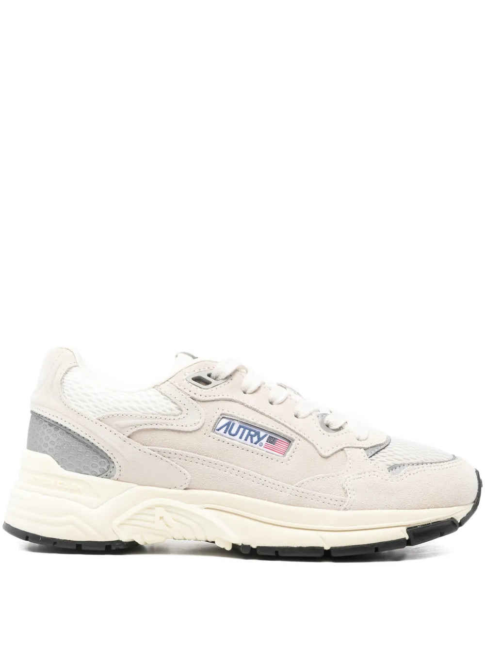 Autry Hyperway Laced Suede — Beige — Size US M 3.5 - US W 5 — Front View