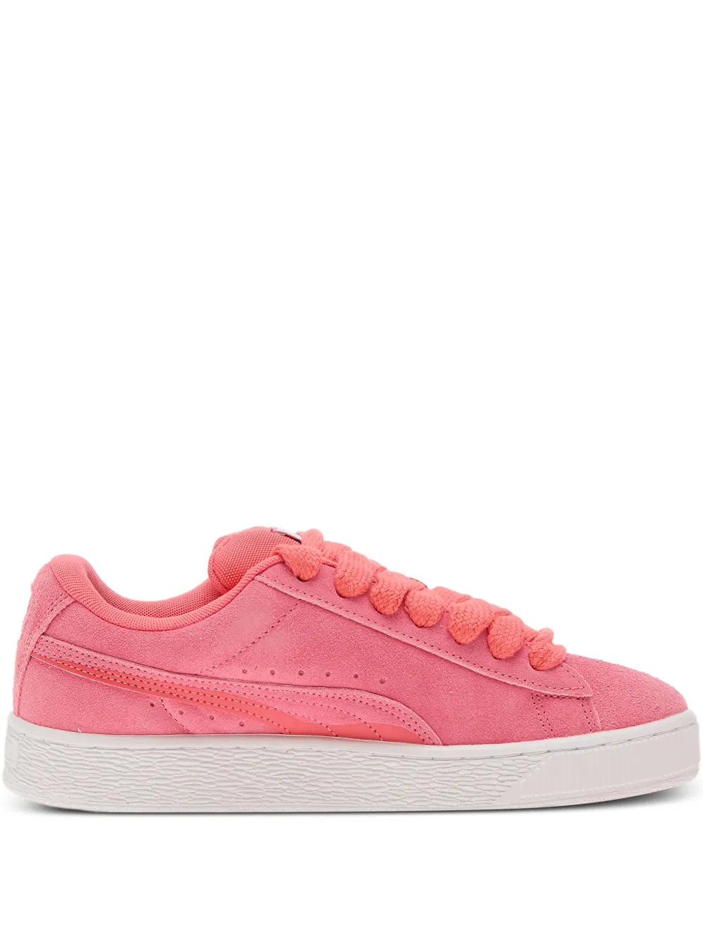 PUMA Suede Xl Lace-Up — Pink — Size US M 3.5 - US W 5 — Front View