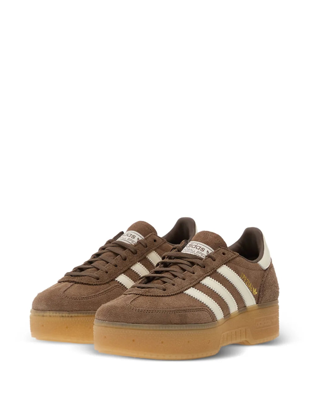 adidas Handball Spezial Bold Suede — Brown — Size US M 3.5 - US W 5 — Side View