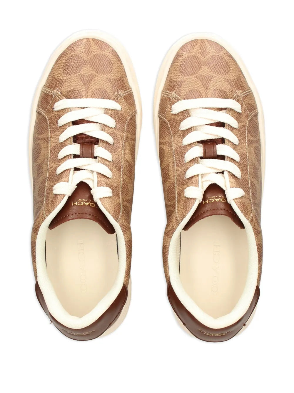 Coach High Line Monogram — Beige — Size US M 3.5 - US W 5 — Back View