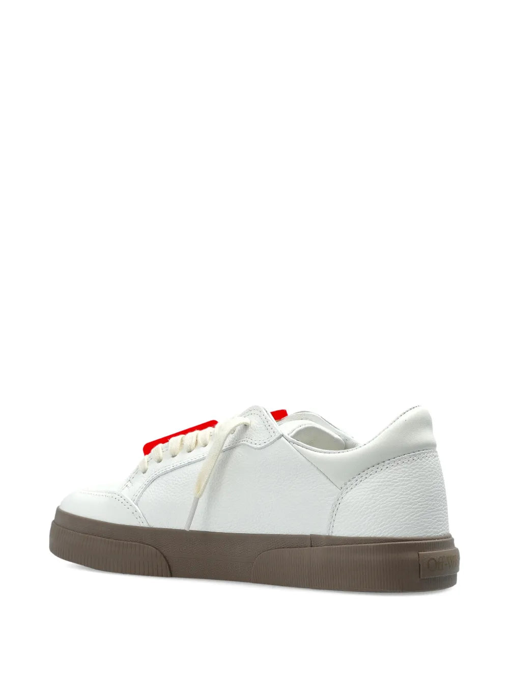 Off-White Arrow-Appliqu eather — White — Size US M 3.5 - US W 5 — Top View