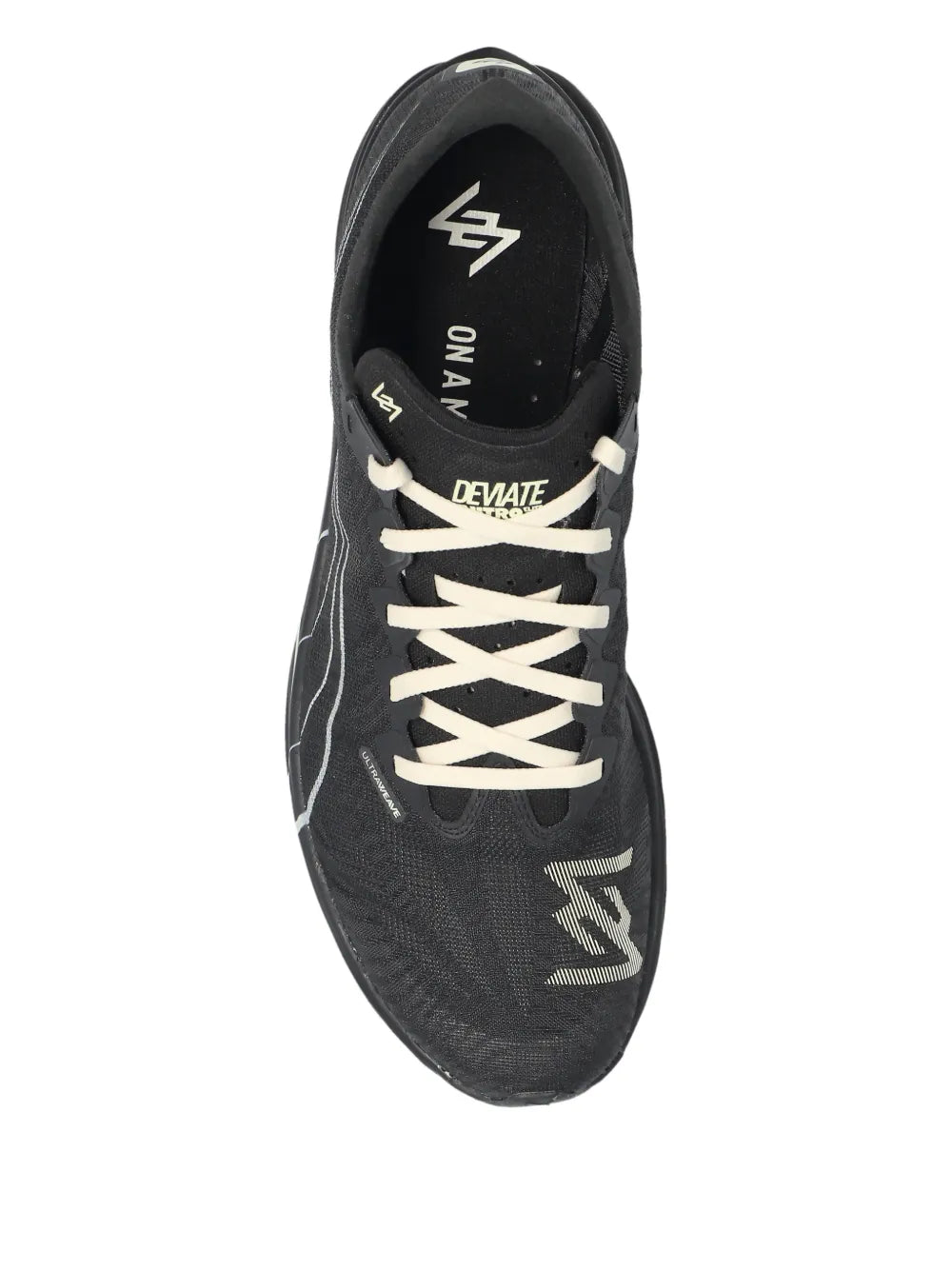 PUMA Panelled Lace-Up Trainers — Black — Size US M 3.5 - US W 5 — Back View