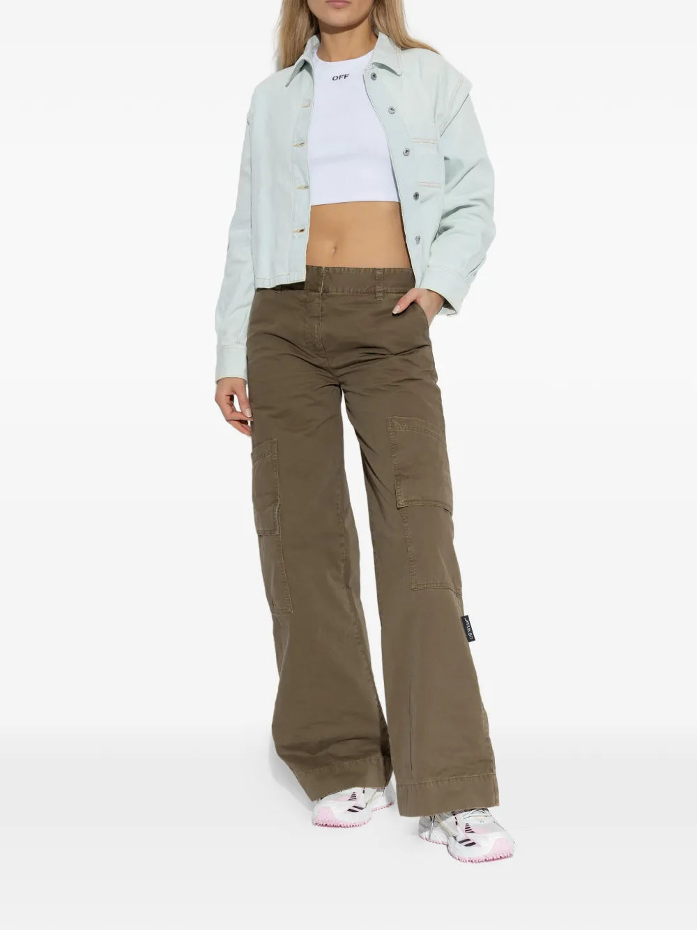 Off-White Be Right Back Lace-Up — White — Size US M 3.5 - US W 5 — Lifestyle View