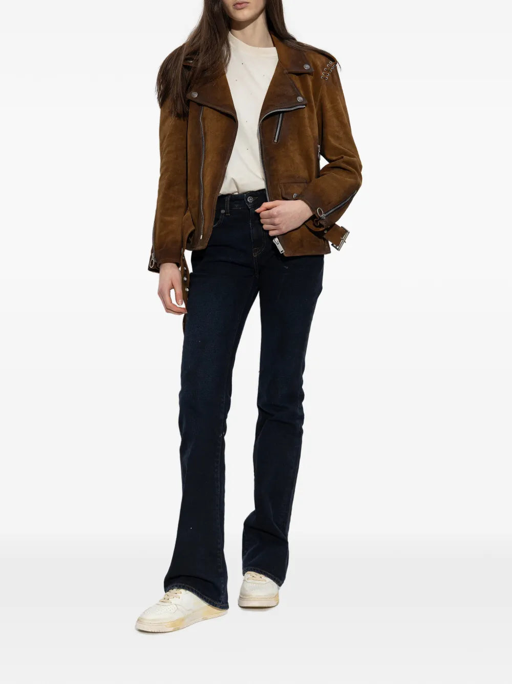 Autry Sup Vint Lace-Up — Beige — Size US M 3.5 - US W 5 — Lifestyle View