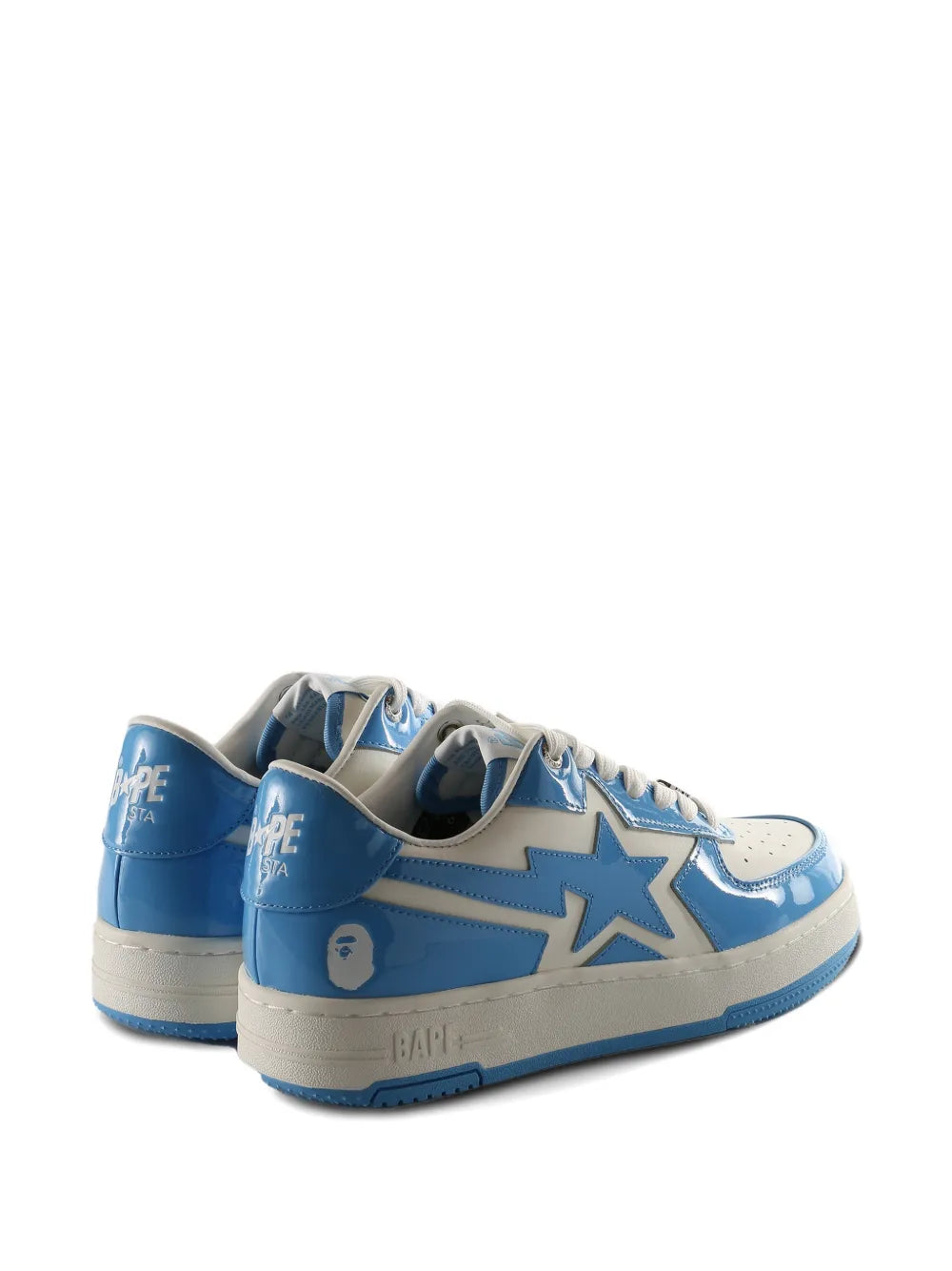 A BATHING APE  Star Motif — White — Size US M 3.5 - US W 5 — Back View