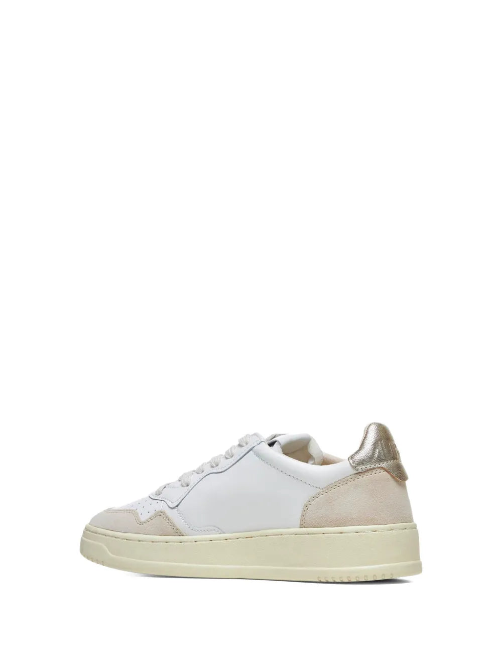 Autry Medalist Low Perforated Leather — White — Size US M 3.5 - US W 5 — Back View