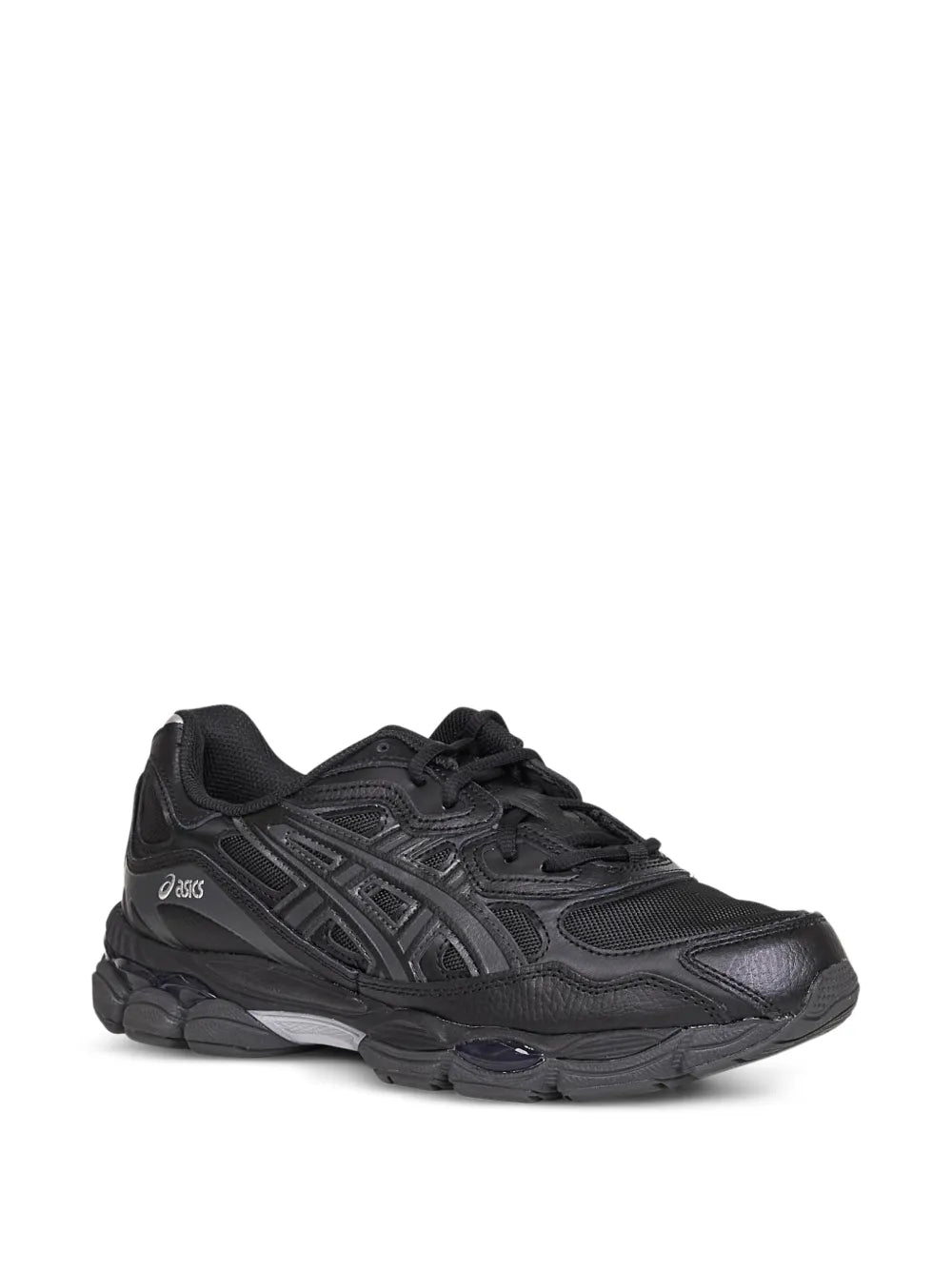 ASICS Gel-Nyc Lace-Up Leather — Black — Size US M 3.5 - US W 5 — Side View