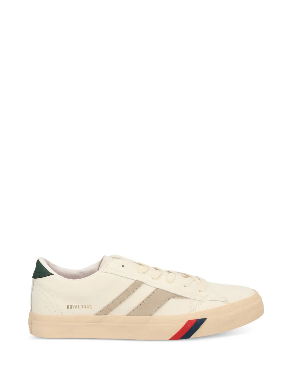 Pro-Keds Royal Classic Striped Lace-Up — Beige — Size US M 3.5 - US W 5 — Front View