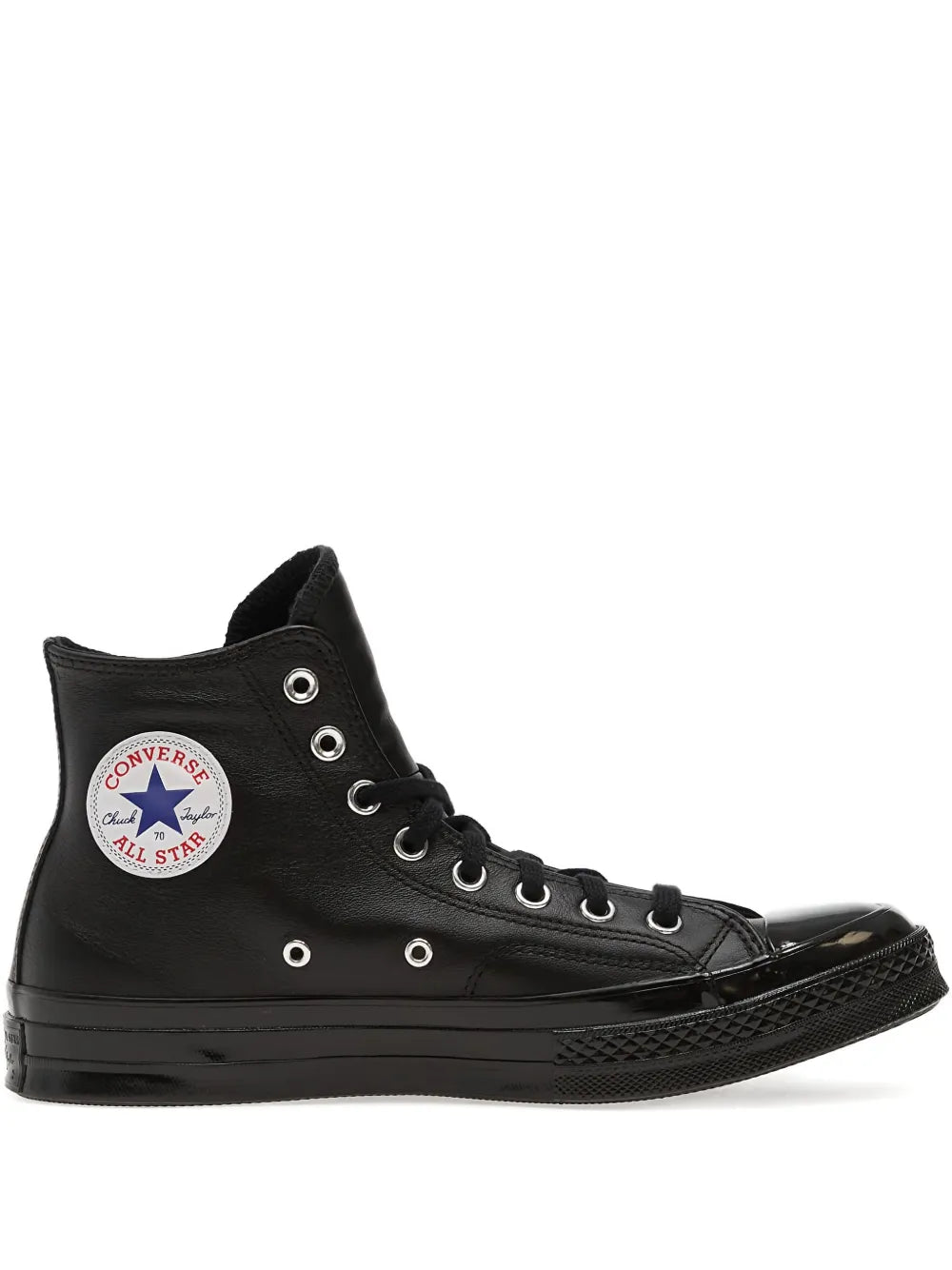 Converse Chuck 70 Hi-Top — Black — Size US M 3.5 - US W 5 — Front View