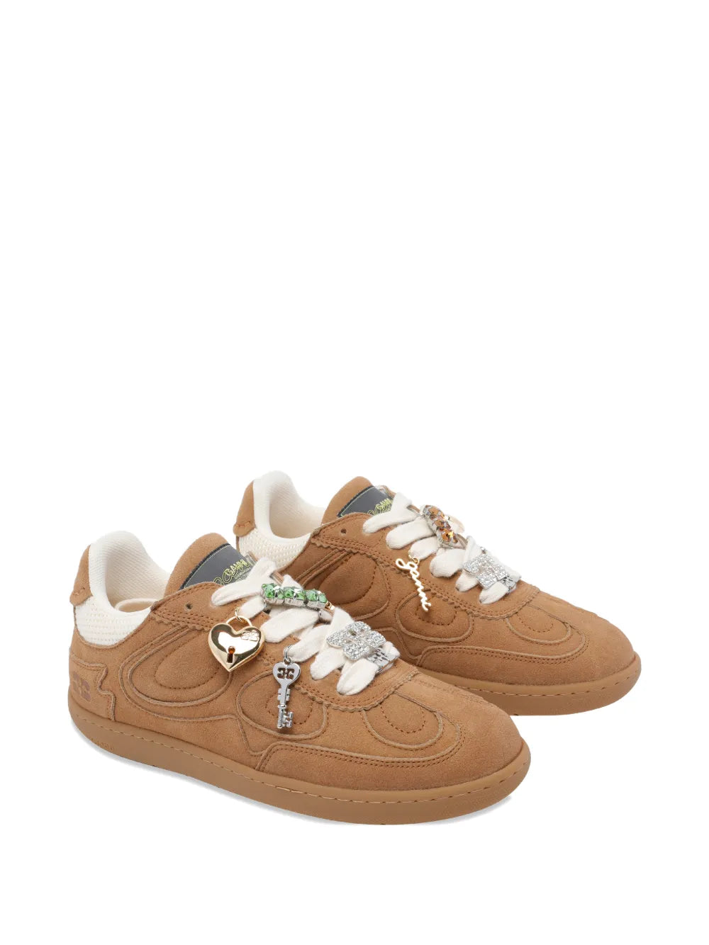 GANNI Round-Toe Charm — Brown — Size US M 3.5 - US W 5 — Side View