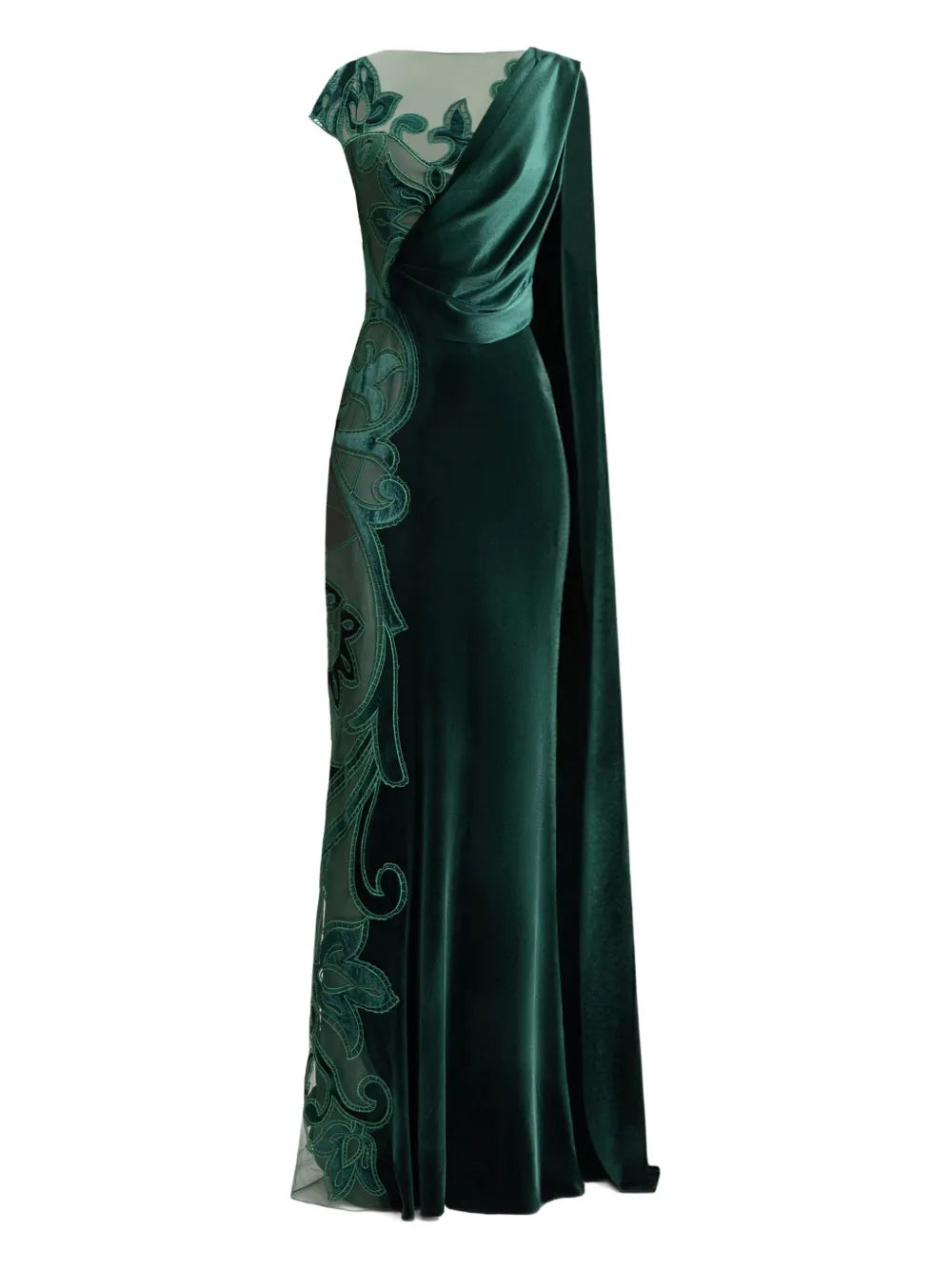 Gemy Maalouf Draped Velvet Dress — Same as shown — Size XS — Front View
