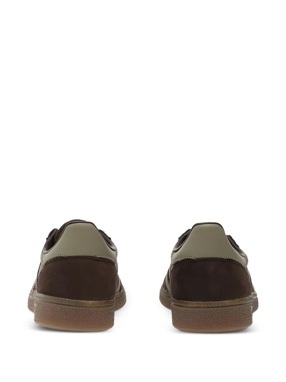 adidas Handball Spezial Stripes Sneakers — Brown — Size US M 3.5 - US W 5 — Back View