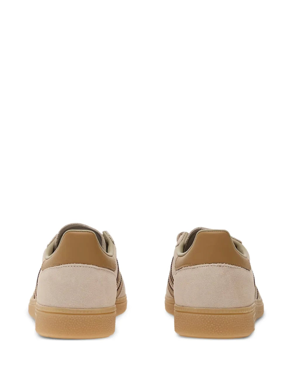 adidas Handball Spezial Stripes Sneakers — Beige — Size US M 3.5 - US W 5 — Back View