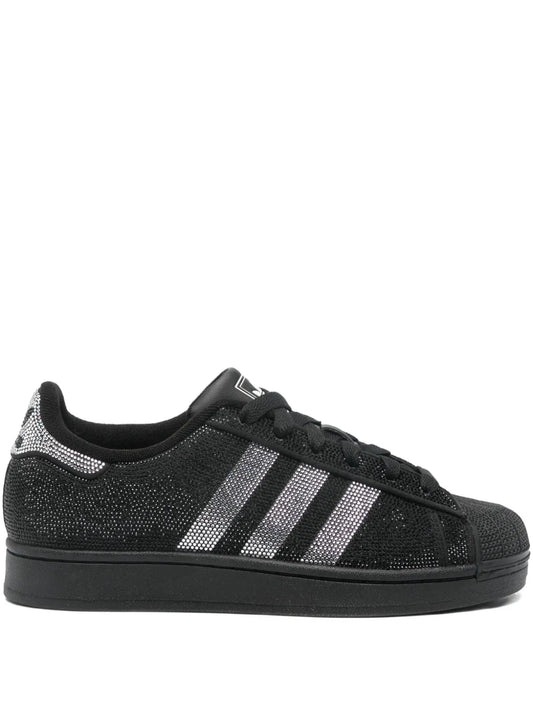 adidas Superstar Ii — Black — Size US M 3.5 - US W 5 — Front View