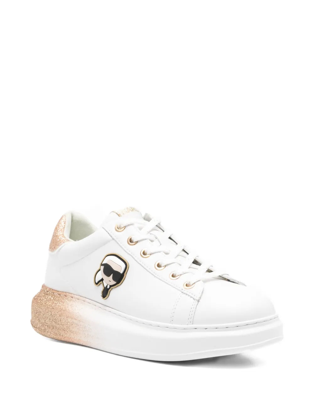 Karl Lagerfeld Kapri Ombre Nft Platform — White — Size US M 3.5 - US W 5 — Side View
