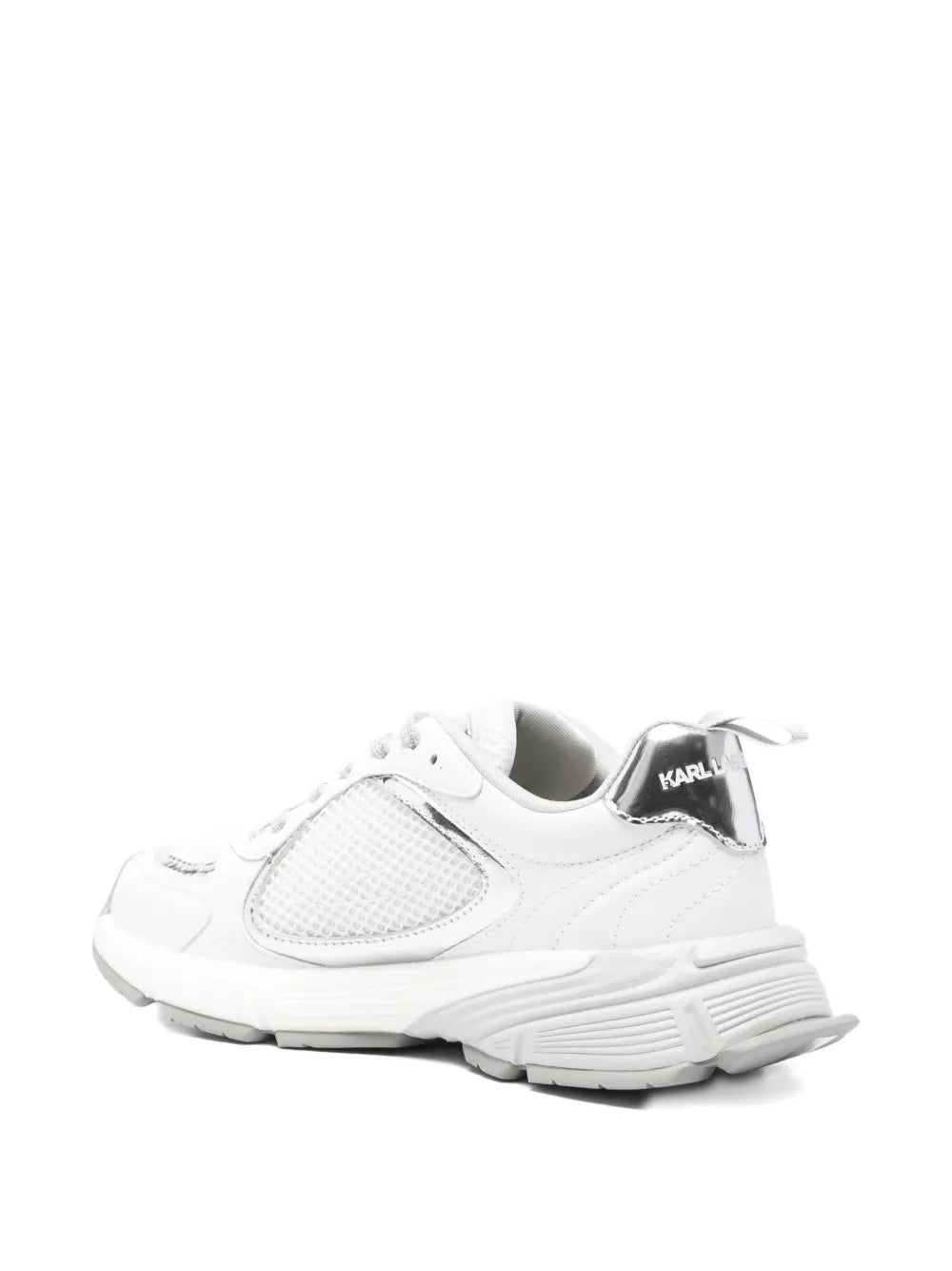 Karl Lagerfeld Orion Metallic-Trim — White — Size US M 3.5 - US W 5 — Back View