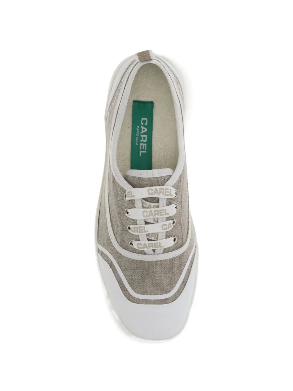 Carel Paris White Contrast — Light Brown — Size US M 3.5 - US W 5 — Top View