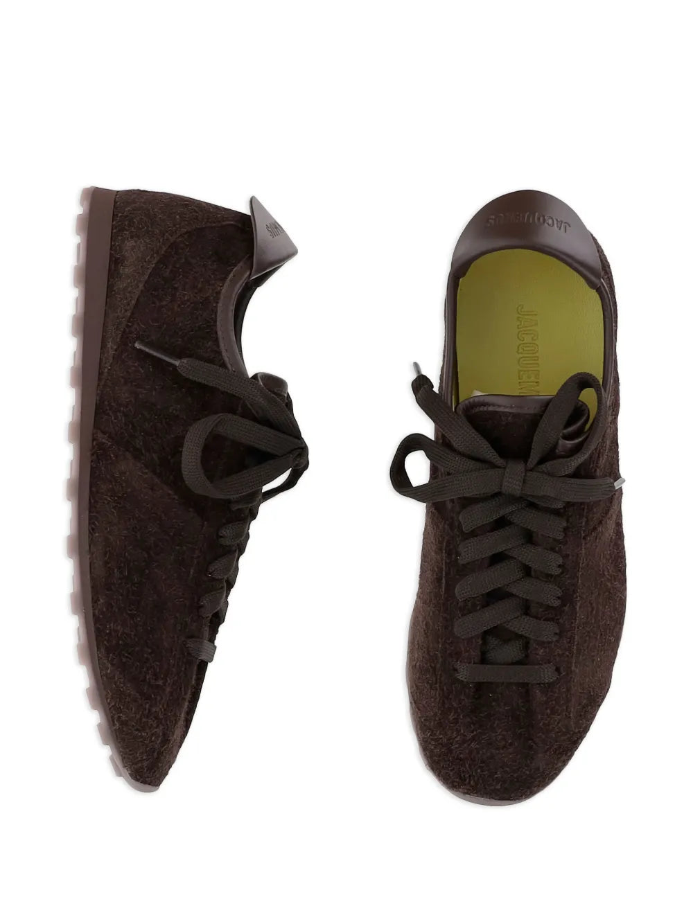 Jacquemus Logo Lacing — Brown — Size US M 3.5 - US W 5 — Top View