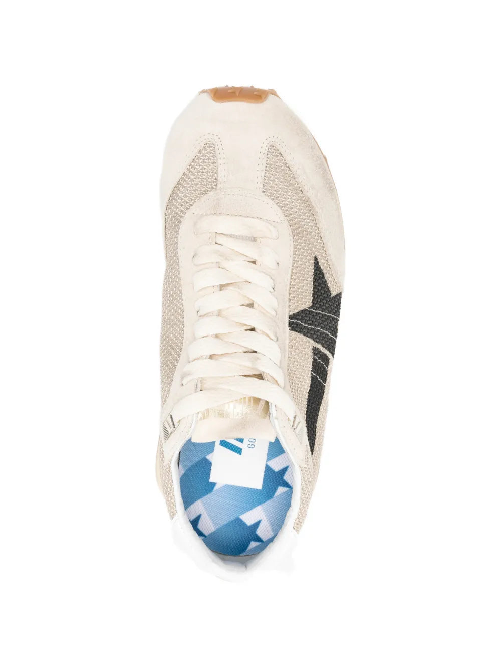 Golden Goose Marathon Lace-Up — Beige — Size US M 3.5 - US W 5 — Top View