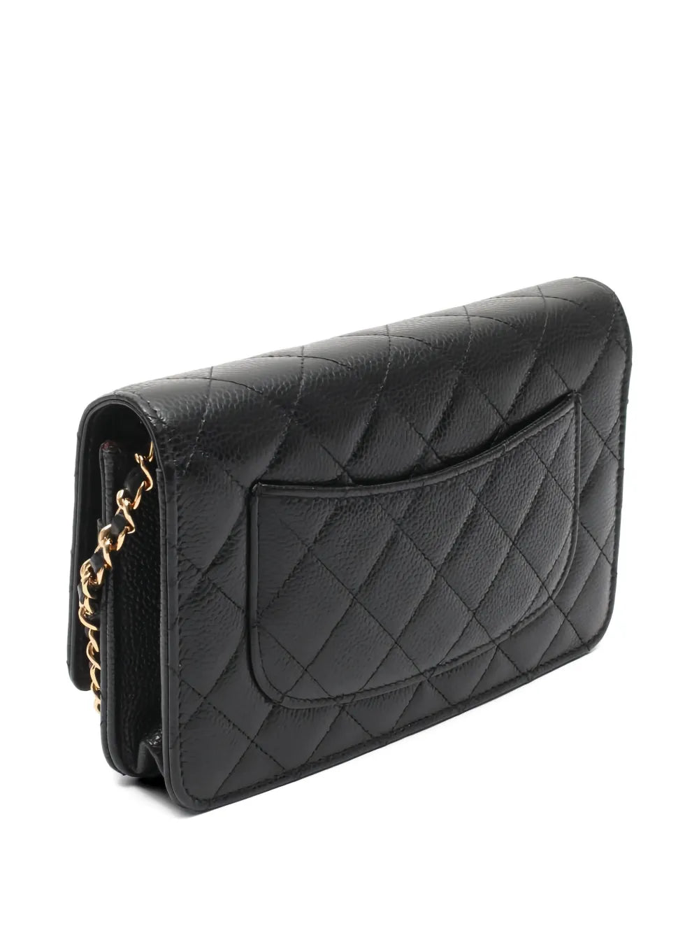 Chanel Pre Owned 2019 Quilted Chain Wallet — Same as shown — Size One Size — Side View