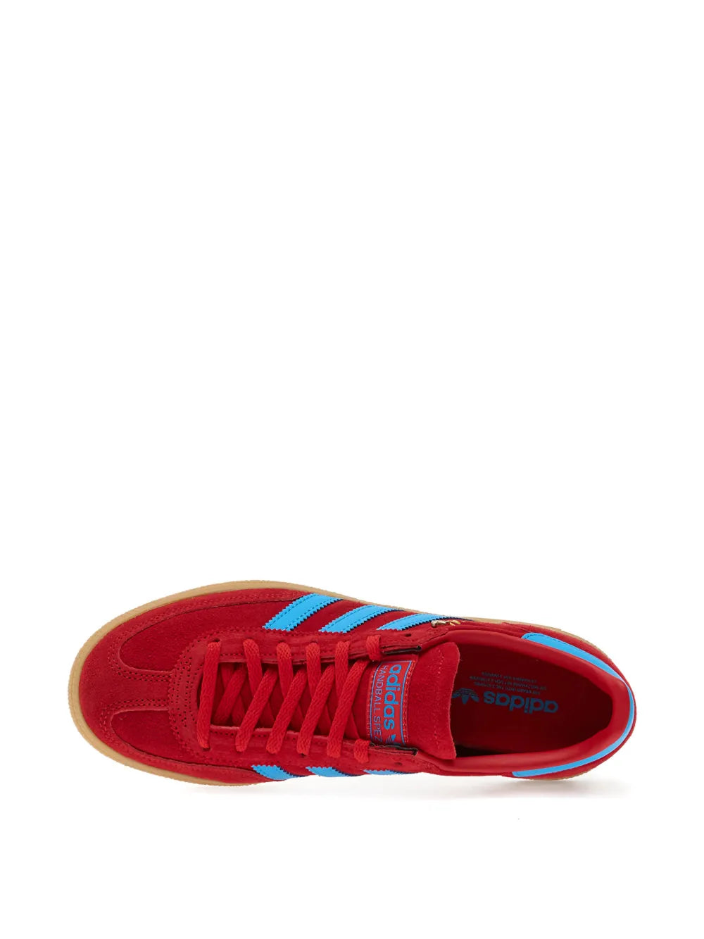 adidas Handball Spezial Suede — Red — Size US M 3.5 - US W 5 — Detail View