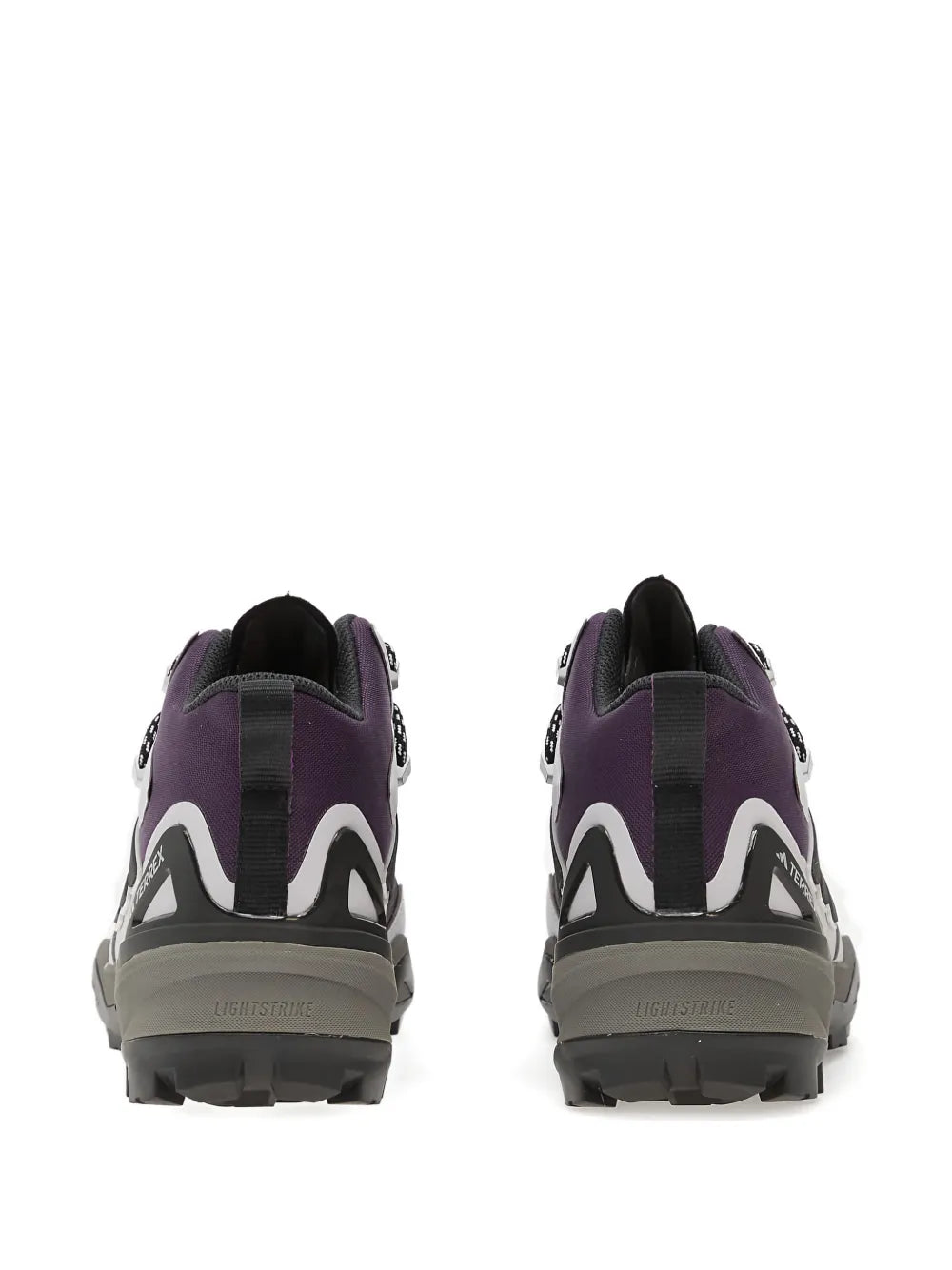 adidas Terrex Skychaser Mid Lace-Up Striped — Purple — Size US M 3.5 - US W 5 — Back View