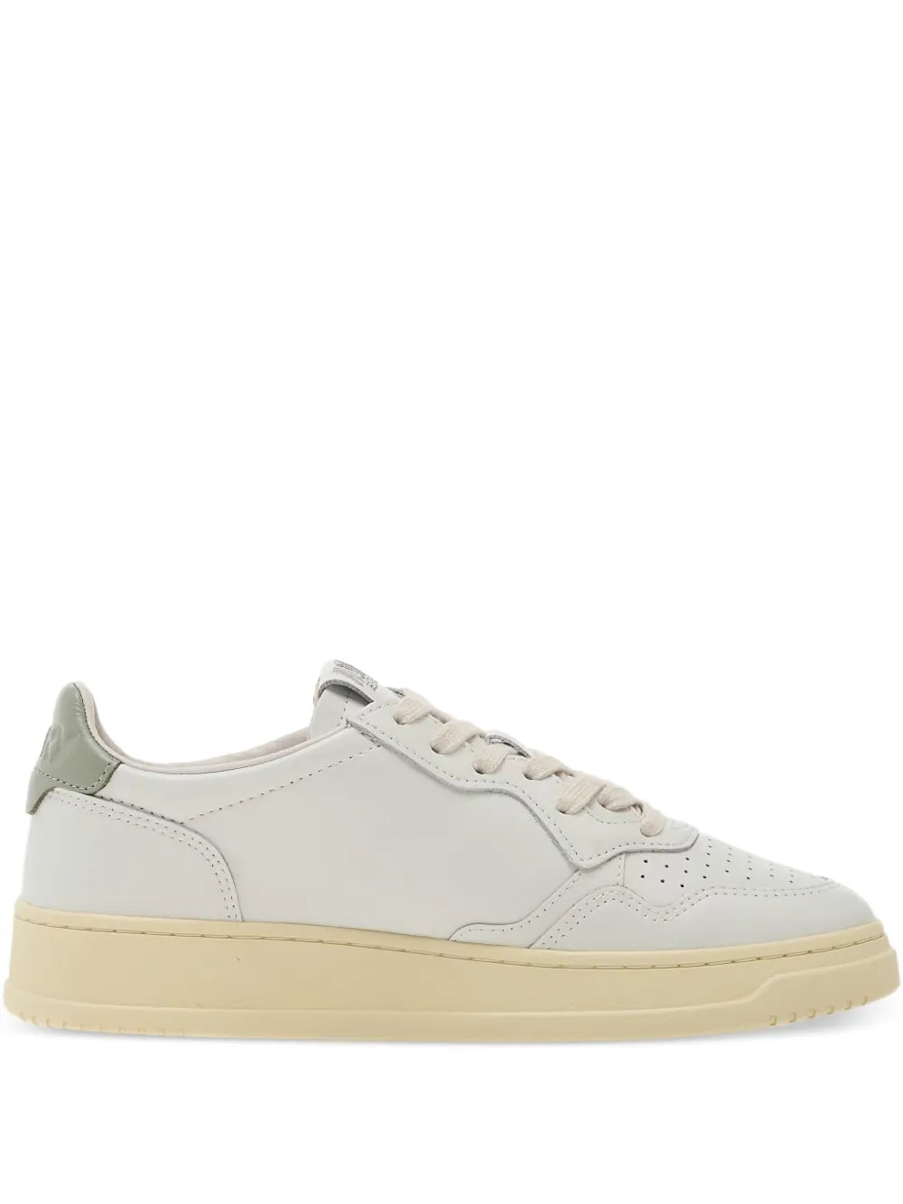 Autry Medalist Low Leather — White — Size US M 3.5 - US W 5 — Front View