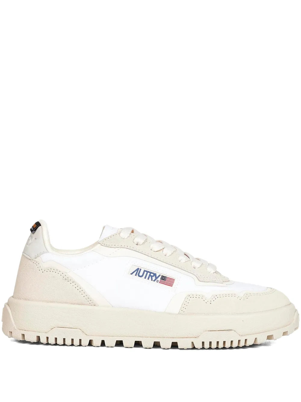 Autry Lace-Up Logo — White — Size US M 3.5 - US W 5 — Front View