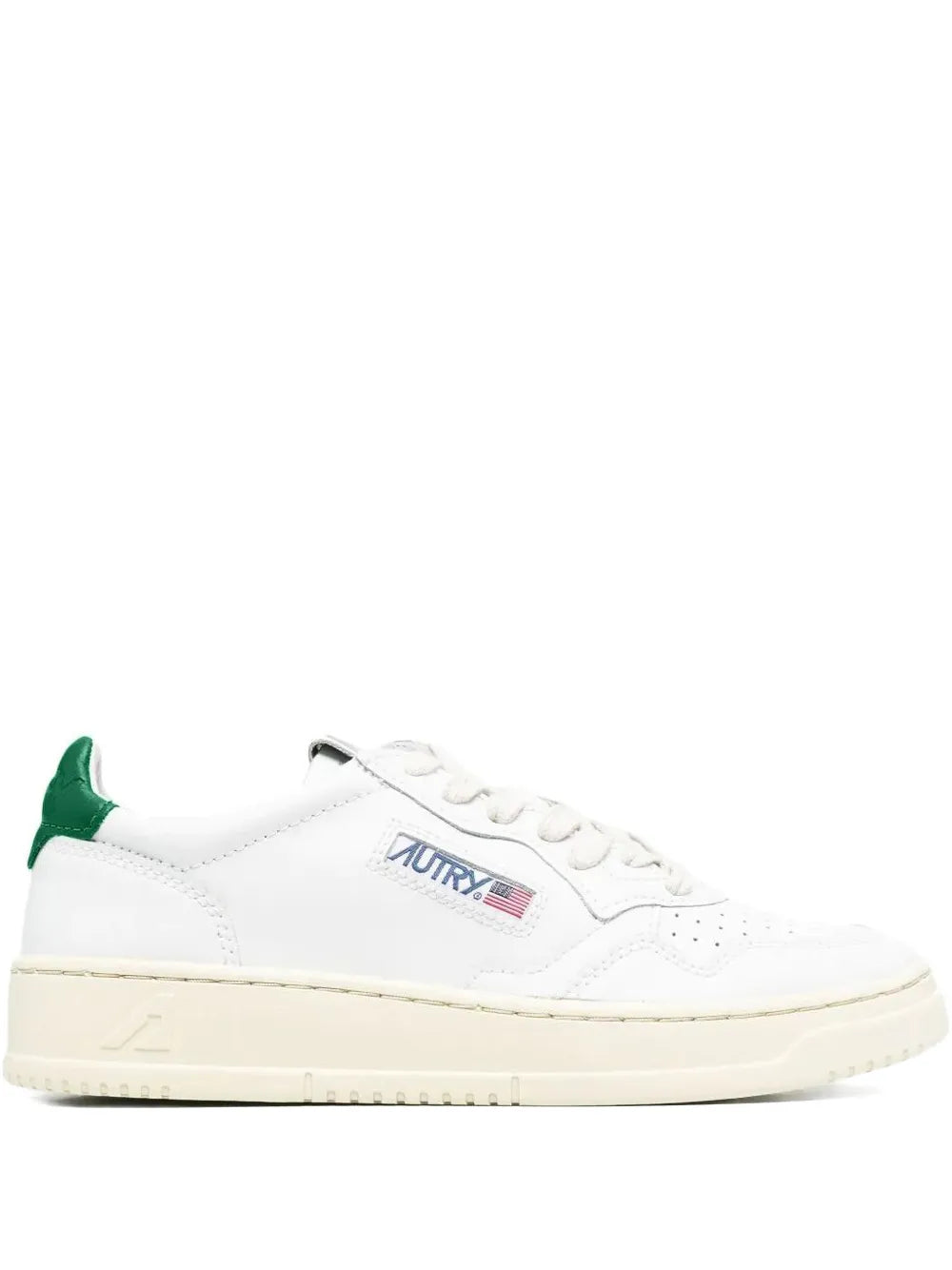 Autry Medalist Lace-Up — White — Size US M 3.5 - US W 5 — Front View