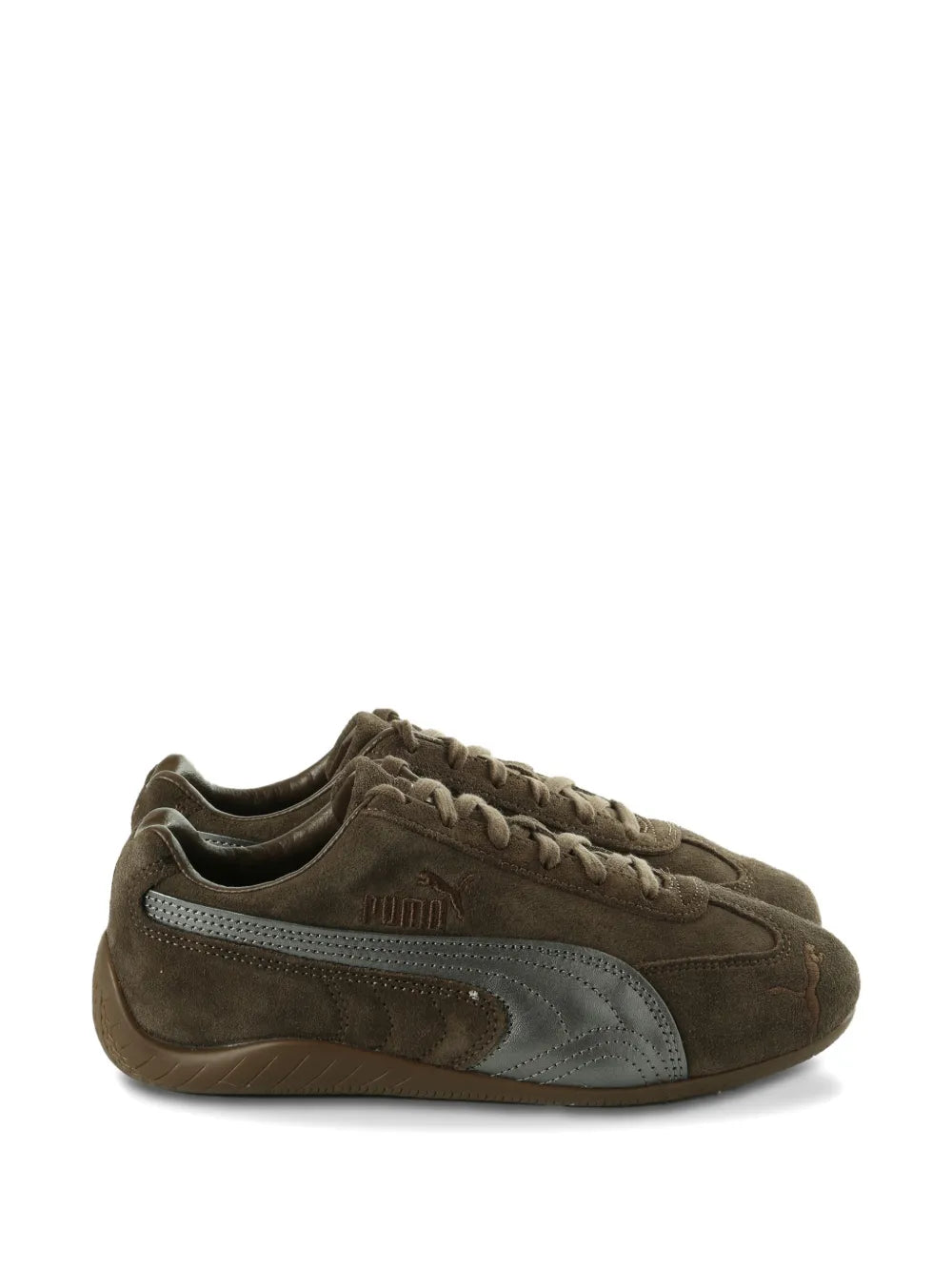 PUMA Speedcat Lux Leather — Brown — Size US M 3.5 - US W 5 — Front View