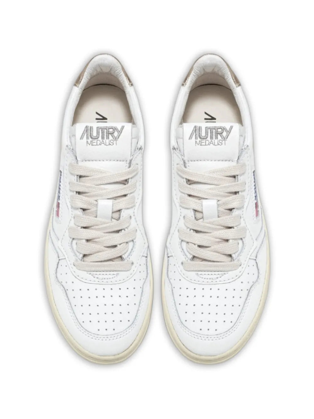Autry Medalist — White — Size US M 3.5 - US W 5 — Top View