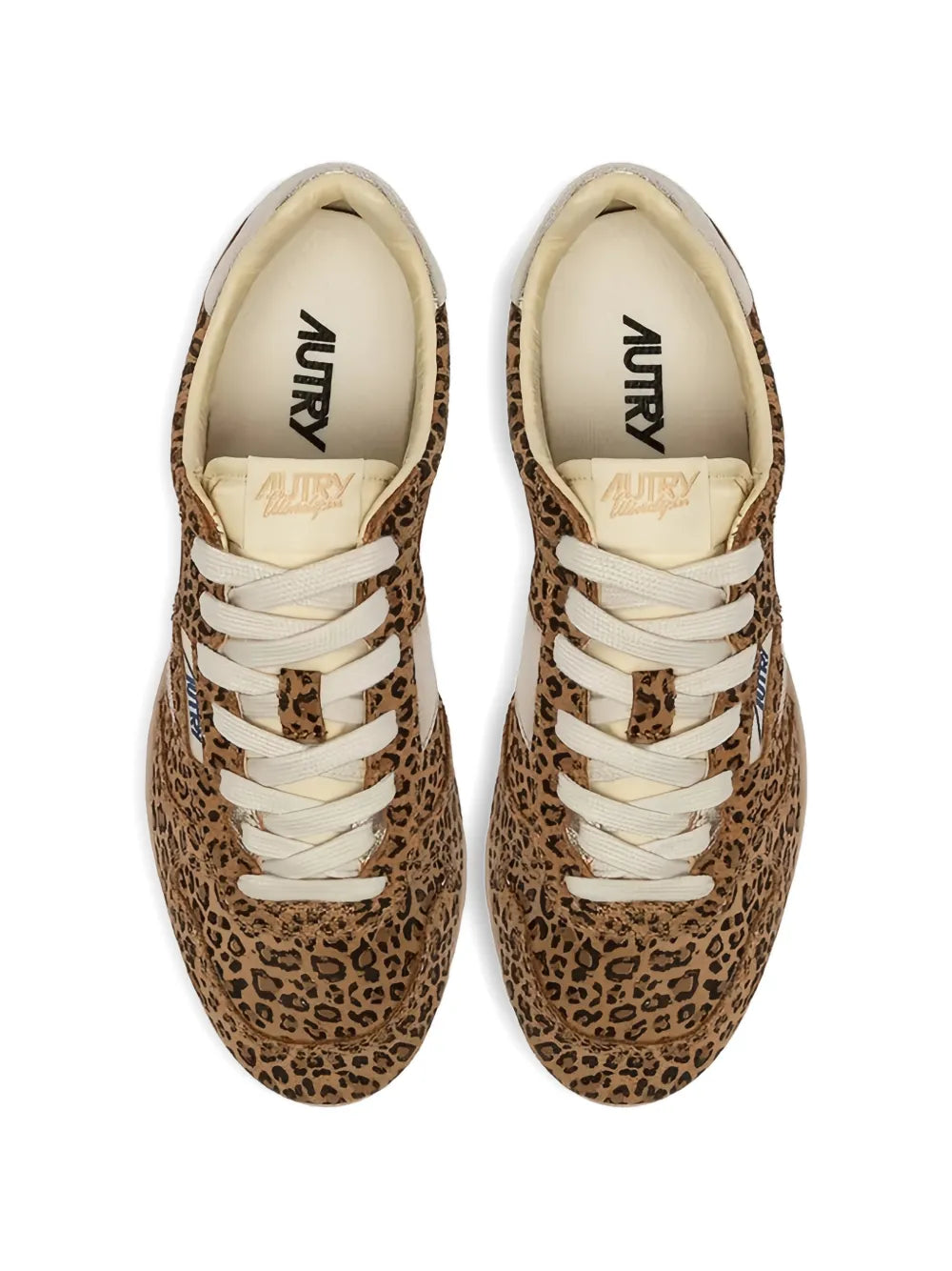 Autry Windspin Leopard-Print — Brown — Size US M 3.5 - US W 5 — Back View