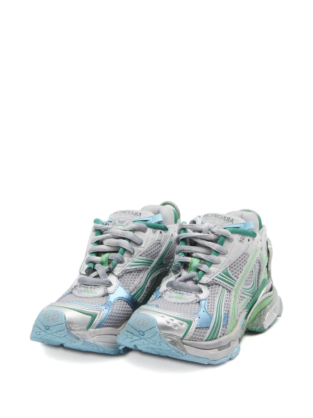 Balenciaga Runner Printed Logo — Grey — Size US M 3.5 - US W 5 — Side View