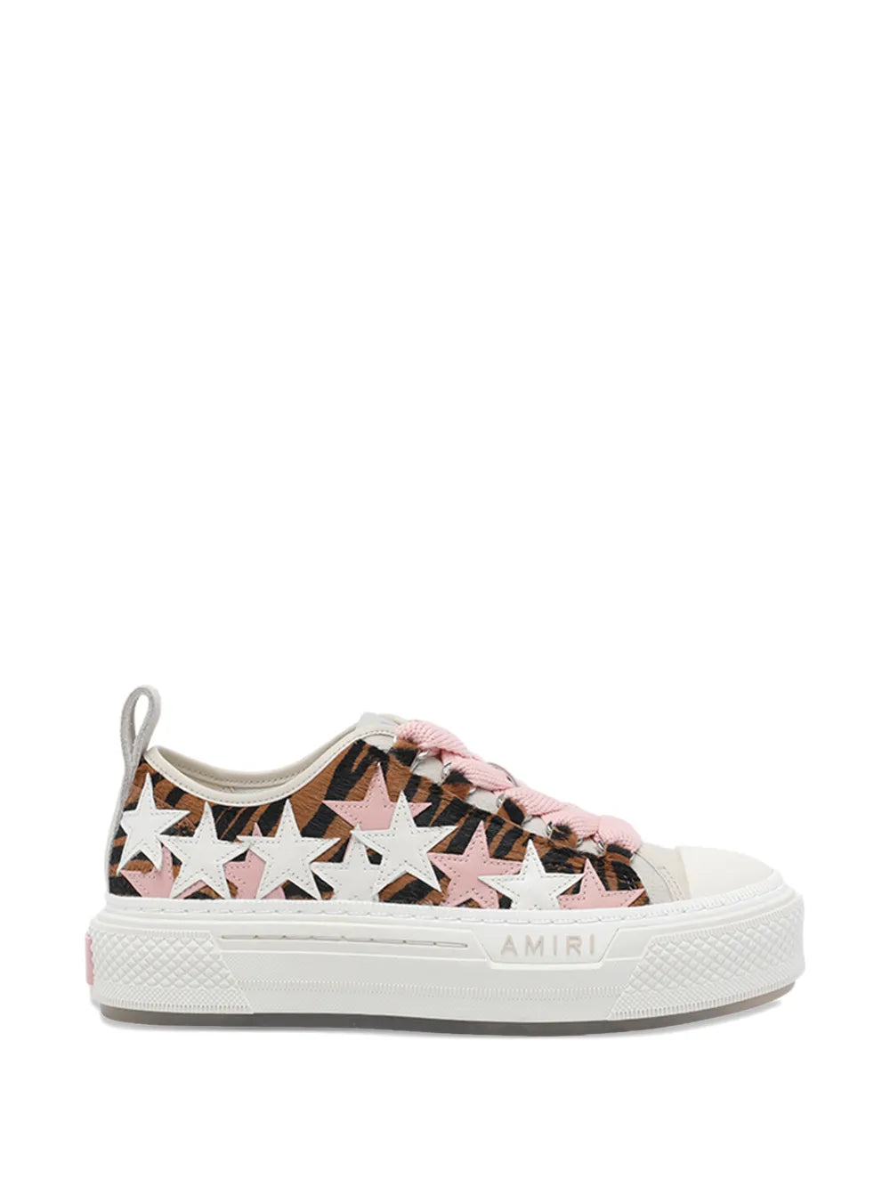 AMIRI Court Low Zebra-Print — Pink — Size US M 3.5 - US W 5 — Front View