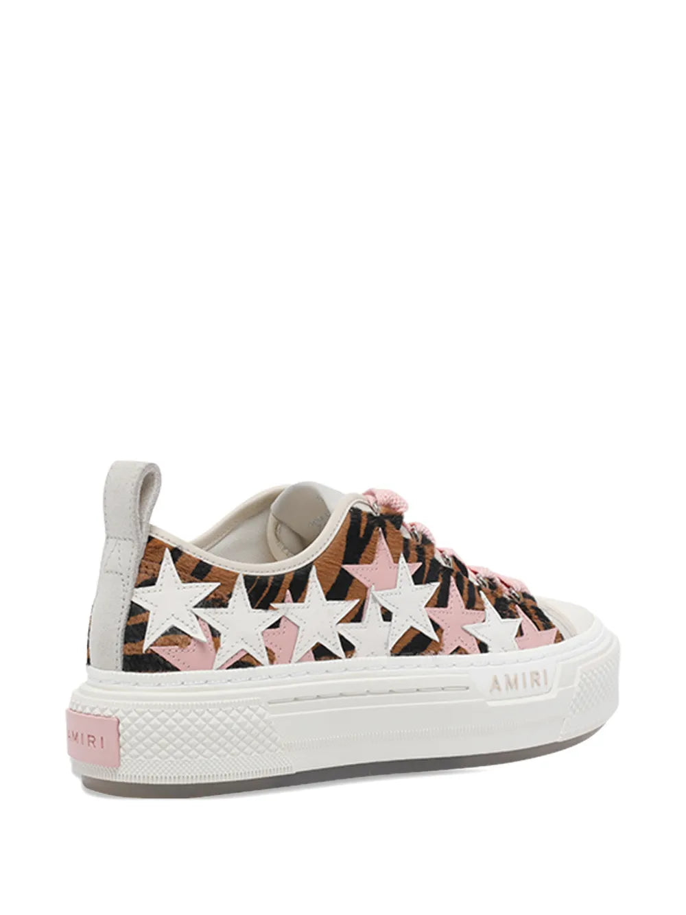 AMIRI Court Low Zebra-Print — Pink — Size US M 3.5 - US W 5 — Top View
