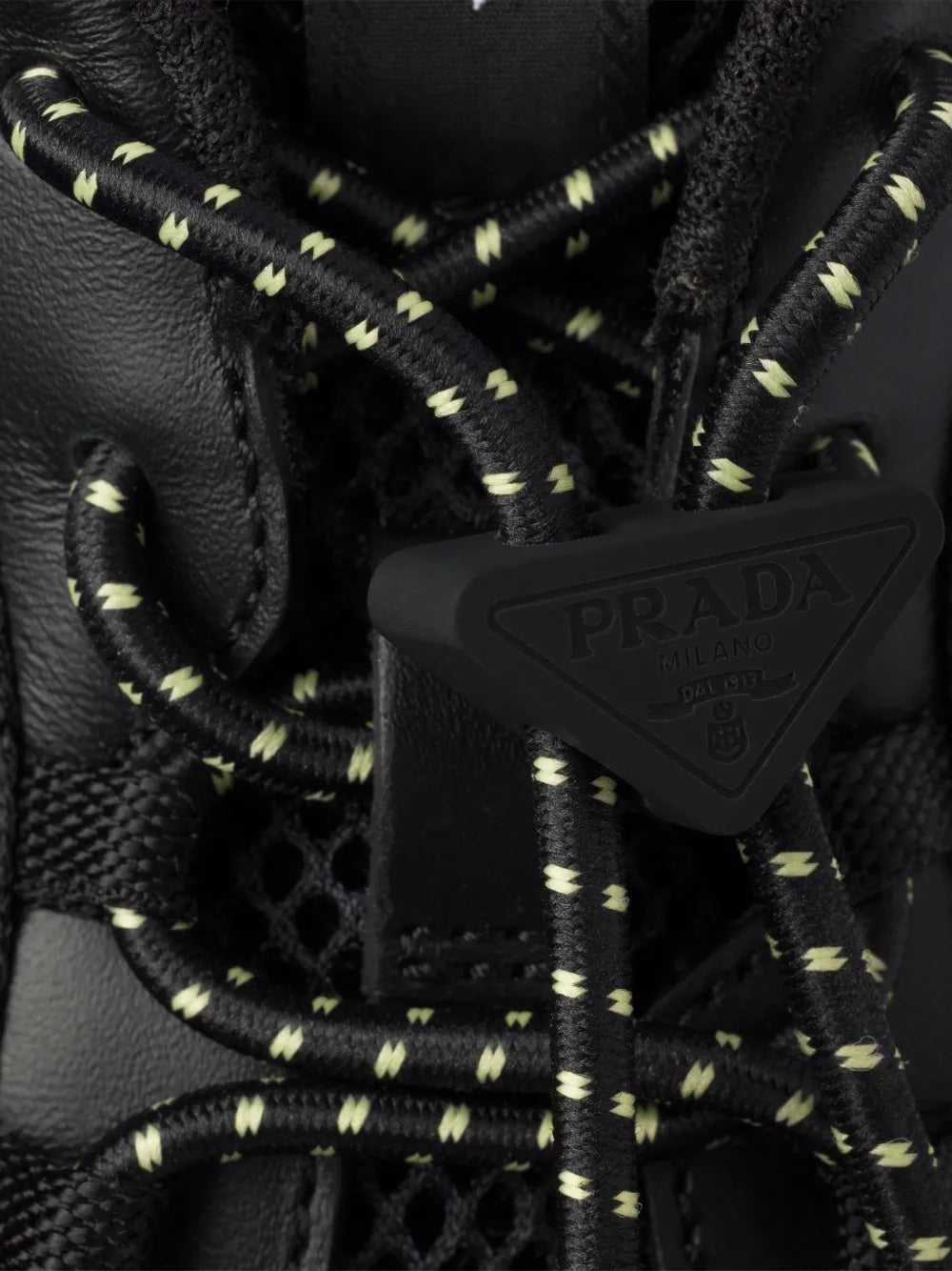 Prada Speedrock Mesh Panelled — Black — Size US M 3.5 - US W 5 — Detail View