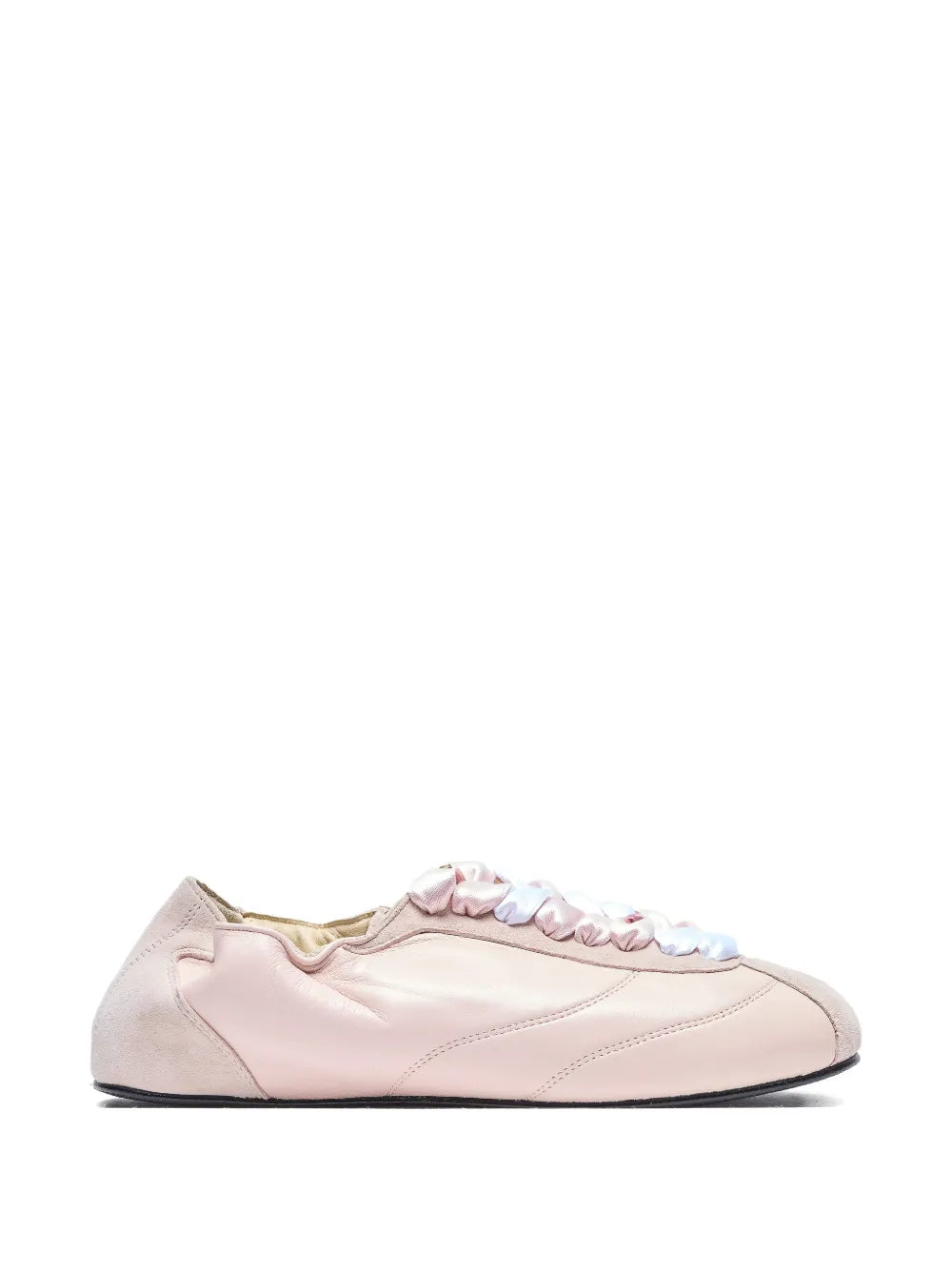 Repetto Panelled Silk — Pink — Size US M 3.5 - US W 5 — Front View