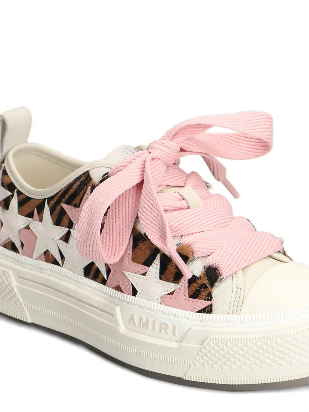 AMIRI Star-Pattern Lace-Up — White — Size US M 3.5 - US W 5 — Detail View