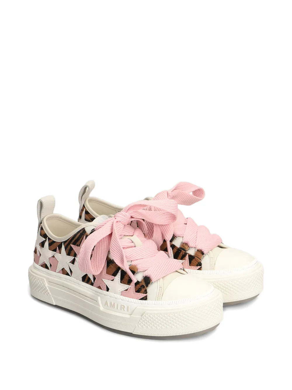 AMIRI Star-Pattern Lace-Up — White — Size US M 3.5 - US W 5 — Side View
