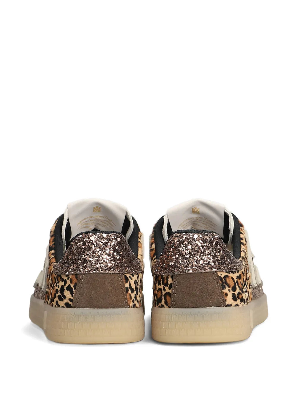 AMIRI Animal-Print Lace-Up — Brown — Size US M 3.5 - US W 5 — Back View