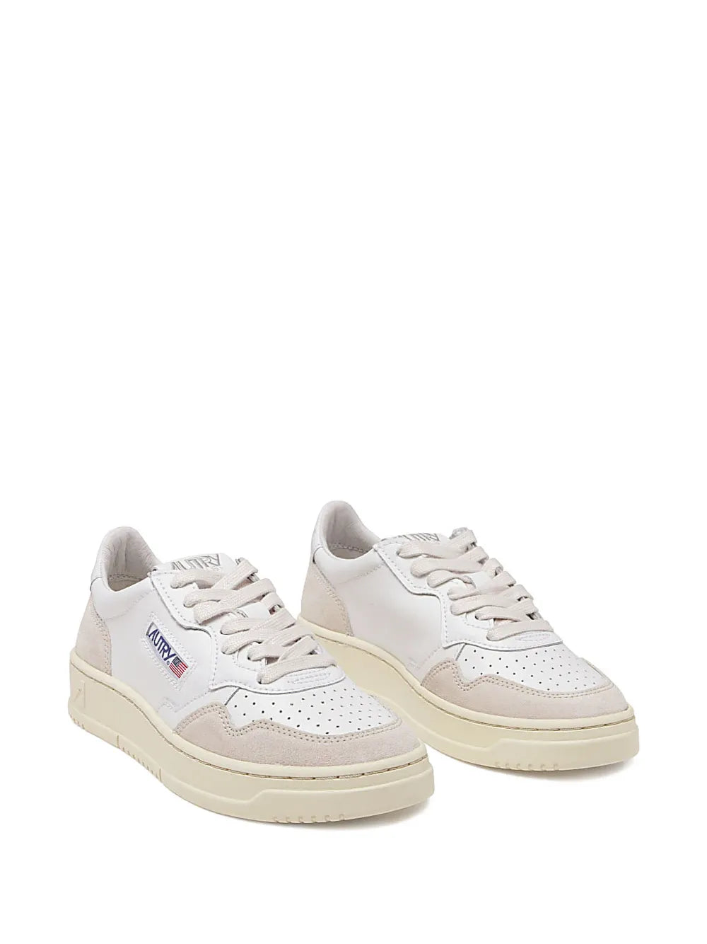 Autry Perforated-Detail — White — Size US M 3.5 - US W 5 — Side View