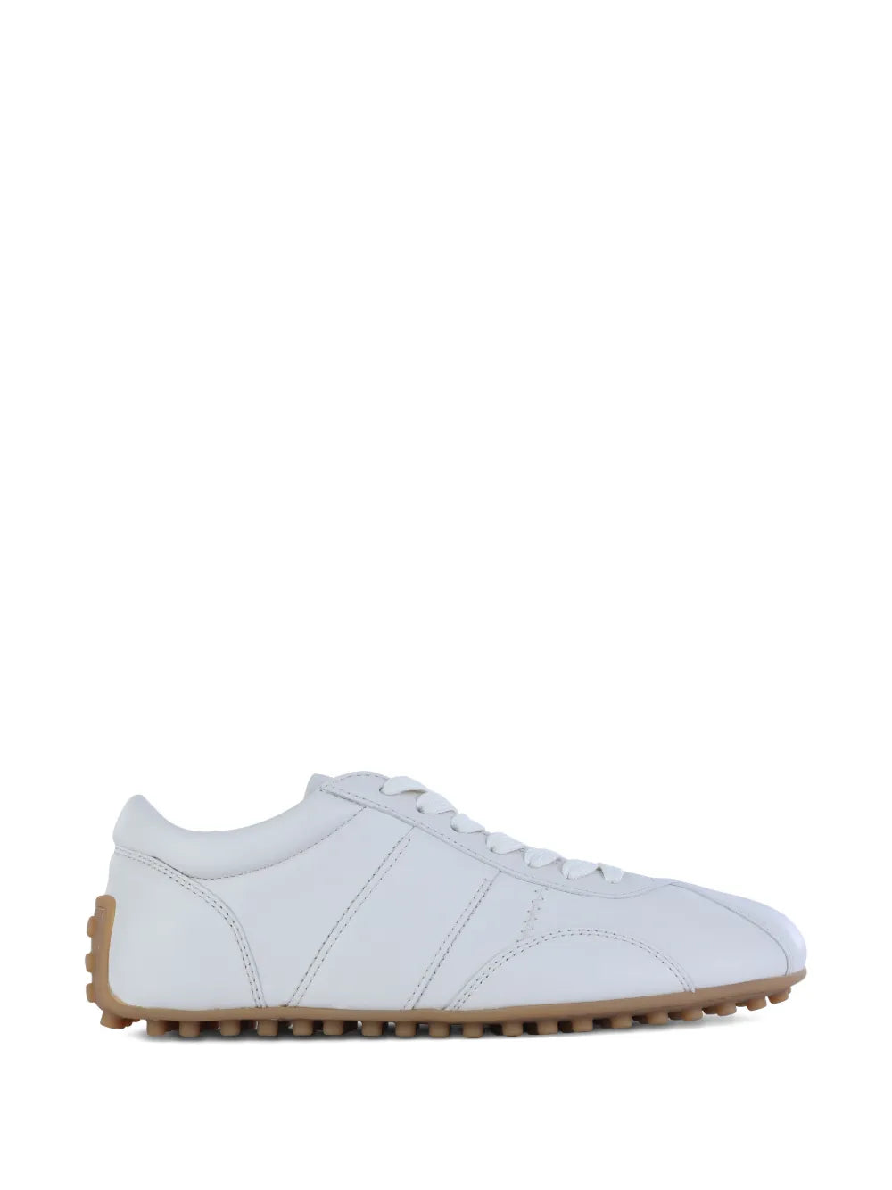 Tod's Lace-Up Panelled Trainers — White — Size US M 3.5 - US W 5 — Front View