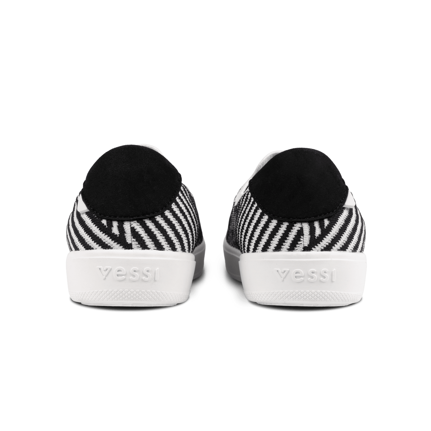Women's Boardwalk Slip-On - White/Black Zigzag