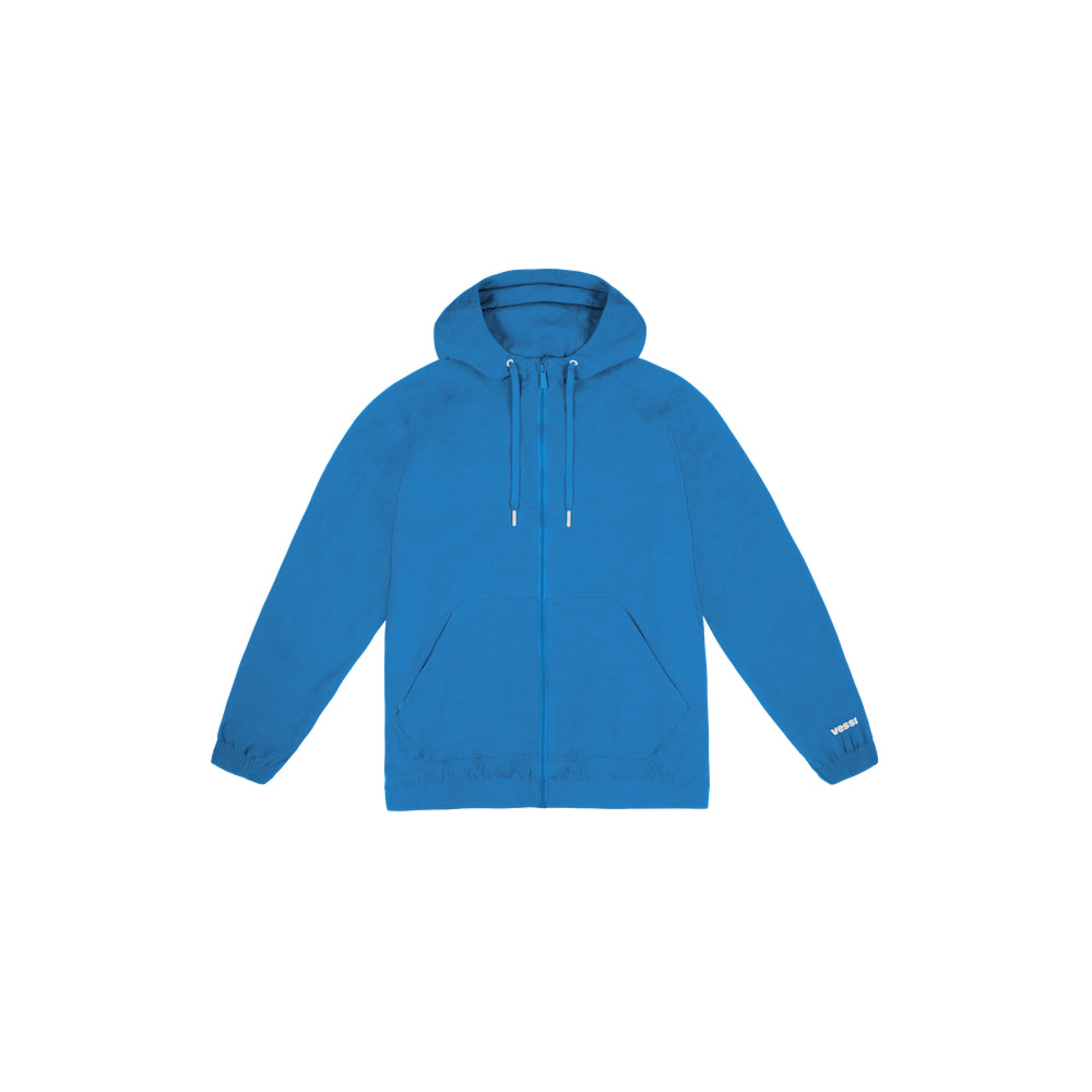 Men's Coastal Hoodie Full Zip - Vessi Blue