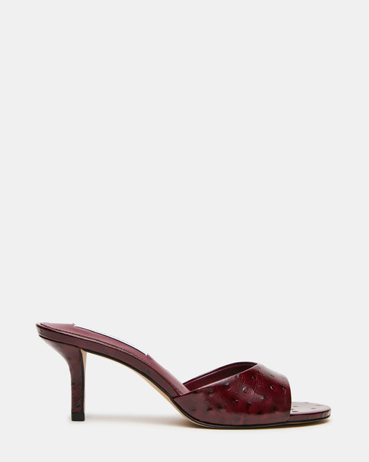 KENDRIX OSTRICH WINE LEATHER